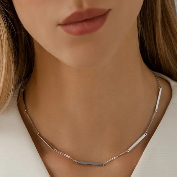 Колье из серебра